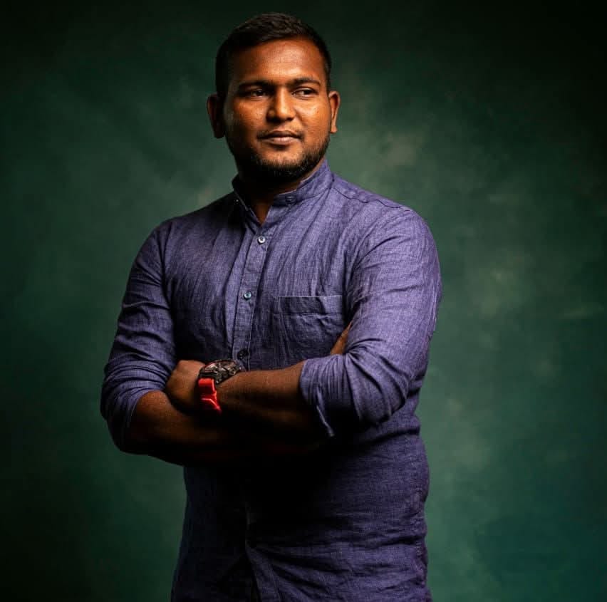 Portrait of R. Arunraj, sports massage specialist